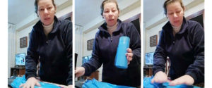 refugiada batas personal sanitario