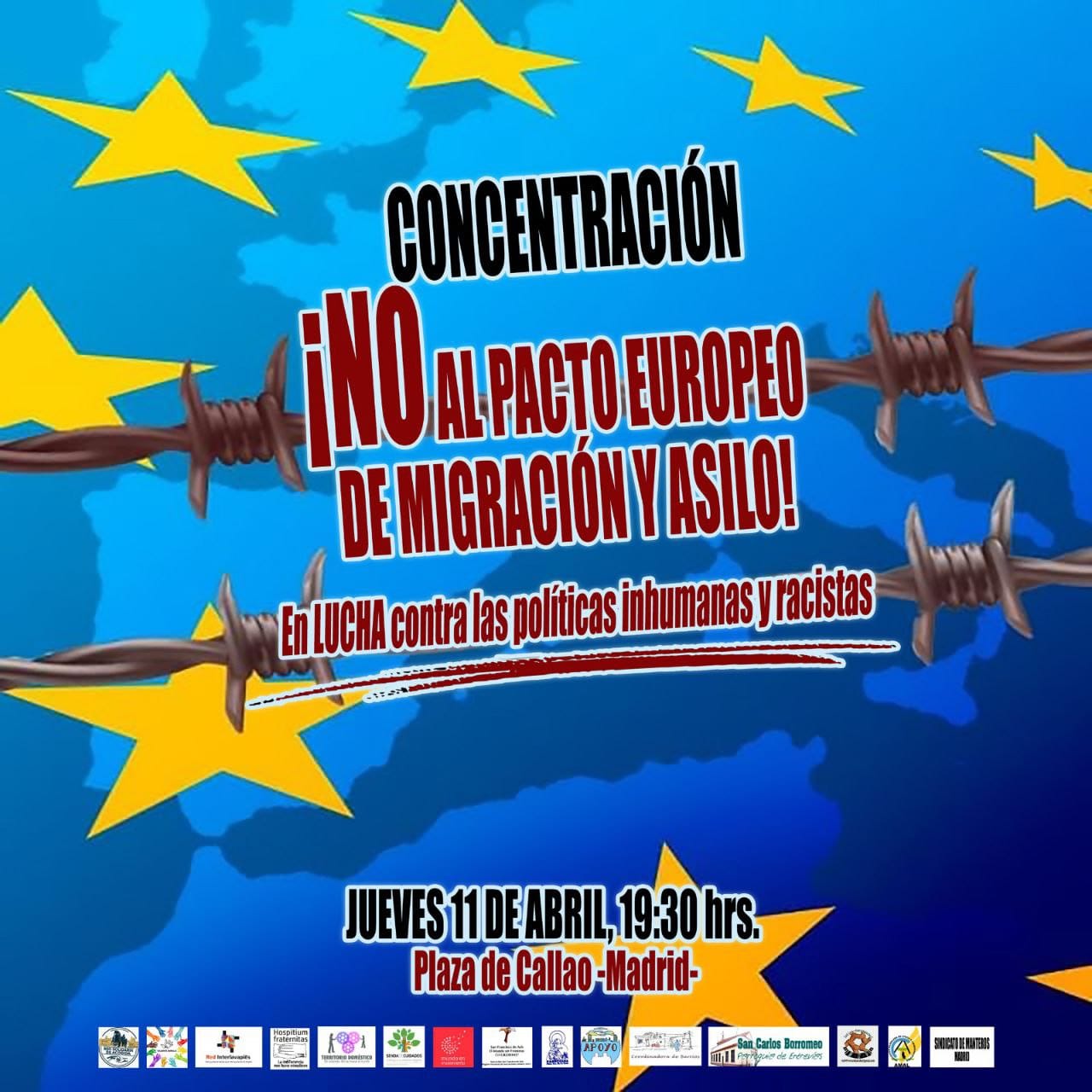 manifestación - pacto - UE - CEAR - derechos