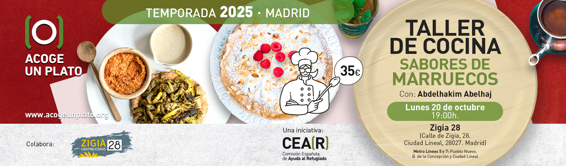 Taller Acoge un Plato de sabores de Marruecos