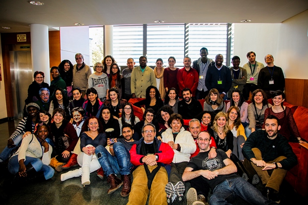 Foto de familia del XII Encuentro de Voluntariado de CEAR en Buitrago